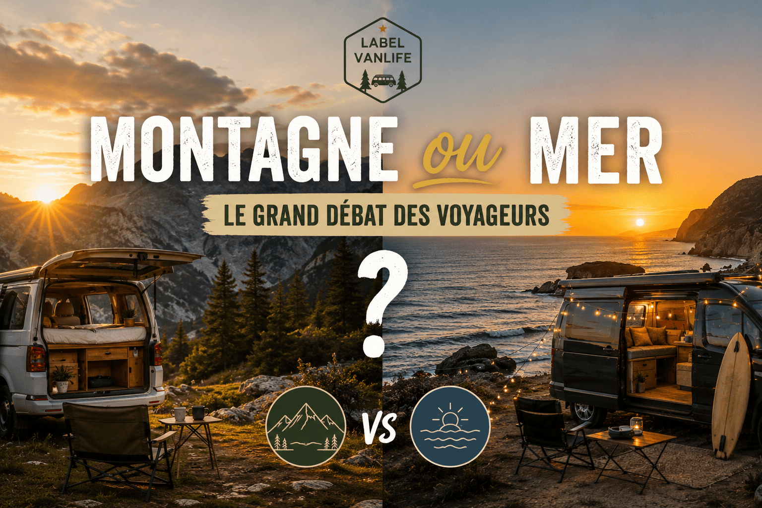 Montagne ou mer en vanlife : vous avez choisi, voici les résultats