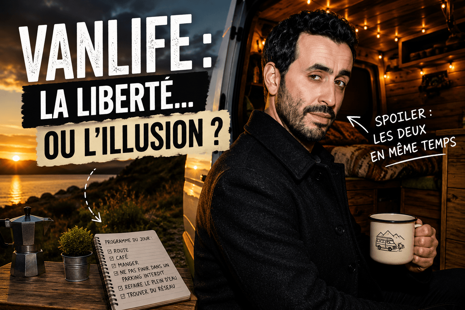 La vanlife vue par Jonathan Cohen — la liberté… ou l'illusion ? (spoiler : les deux en même temps)